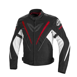 Fuel Motorcycle jacket Black/Red White