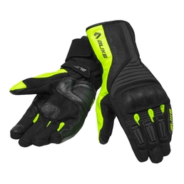 TR-P Air Aqvadry motorcycle gloves Black/Yellow Fluo
