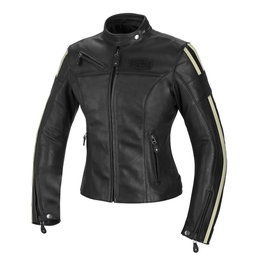 Cult Lady leather motorcycle jacket for women Black/Ice