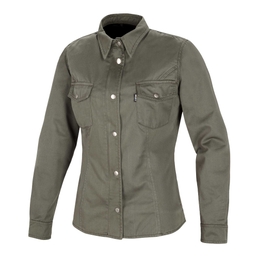 Wood Lady motorcycle shirt Olive Green