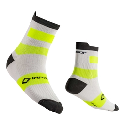 Compression Touring Extralight short socks White/Anthracite/Fluo Yellow