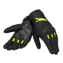 Pathway motorcycle gloves Black/Yellow Fluo