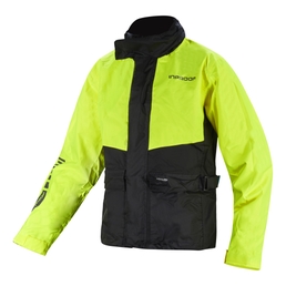 Premium GT waterproof motorcycle jacket Black/Yellow Fluo