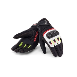 X-TR Air motorcycle gloves White/Red Neon/Yellow Fluo