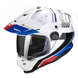 ADF-9000 AIR off road helmet Desert White/Blue/Red