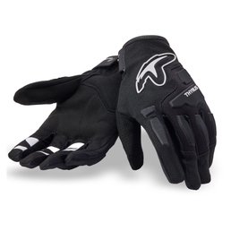 Slope motorcycle gloves Black/White